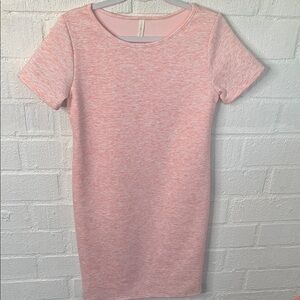 Pinkblush Mini Short Sleeve Sheath Lined Pink Dress size Small